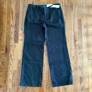 Ann Taylor Loft Modern Trouser Women's Black Denim Wash High Rise Size 14 NWT